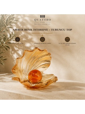 Quattro Home Amber Renk Istiridye - Turuncu Top