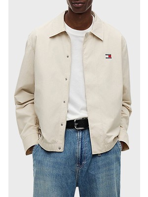 Tommy Jeans Klasik Yaka Çıtçıtlı Slim Fit Ceket Erkek Mont DM0DM22733 Acı
