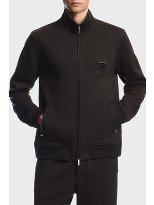 Emporio Armani Modal Kumaş Dik Yaka Fermuarlı Sweat Erkek Sweat EM006821 AF17545 U6030