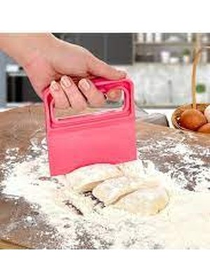 Kayamu Saplı Hamur Kesici - Kazıyıcı Plastik Spatula (K0)