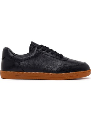 Derimod Erkek Siyah Bağcıklı Deri Sneaker WM620008DF