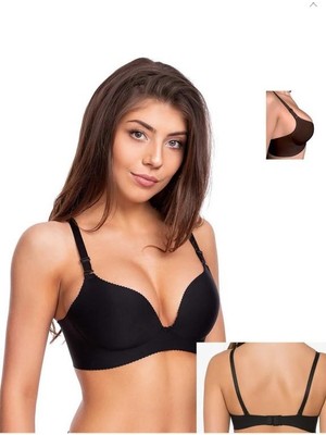 Ecem Yıldız Kadın Desteksiz  Dolgusuz  Sütyen – Rahat Basic Model Siyah 1182SY