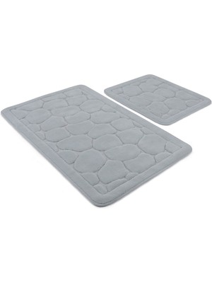 Rani Mobilya Rani Home Banyo Paspası Seti Mavi BA-6270