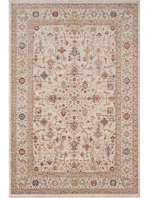 Karmen Halı Focus FO002R Krem Renkli Vintage Modern Salon Koridor Yatak ve Oturma Odası Halısı