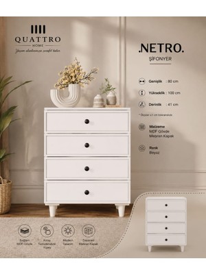 Quattro Home Netro Şifonyer