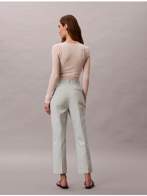 Calvin Klein Kadın / Kız Gri Calvin Klein Straıght Leg Stretch, 3q0 Gri Kadın Pantalon