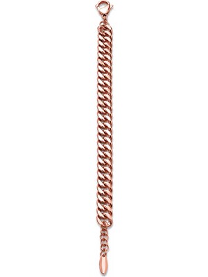 Semtim Kuyumculuk Sertifikalı Rose Gold Küba Zincir Bileklik – 16,51 G – Ayarlanabilir Zincirli Şık Tasarım