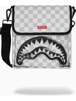Sprayground Storm Fade Messenger Sling Suni Deri Çapraz Çanta