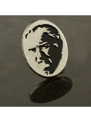Zero Land Csmo-Tex Atatürk Yaka Rozet Gümüş Rengi
