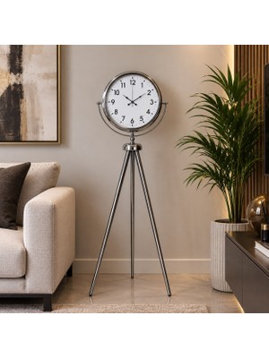 Gees Global Krom Klasik Majesty 150 x 45 cm Metal Ayaklı Saat