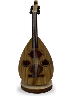 İstanbul Müzik Tedarik El Yapımı Dekoratif Ud Biblo