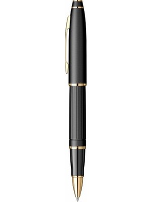 Scrikss 350 Mat Siyah Altın Roller Kalem