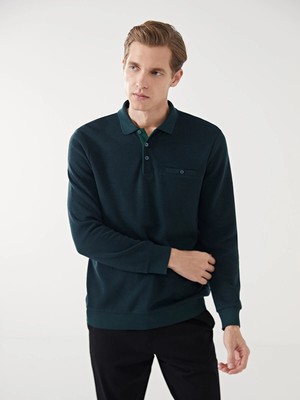 Lc Waikiki Yeni Sezon Polo Yaka Uzun Kollu Erkek Sweatshirt