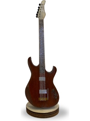 İstanbul Müzik Tedarik El Yapımı Dekoratif Elektro Gitar Biblo