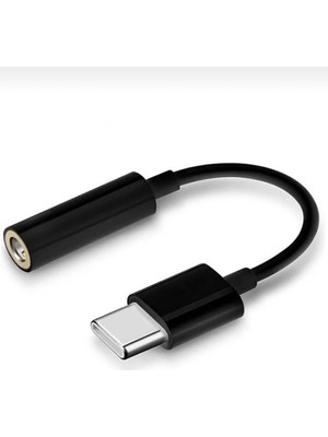 Generic Type C To Aux Kulaklık Adaptörü Uyumlu Type C To 3.5mm Dijital Dönüştürücü Kulaklık Adaptörü