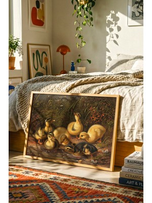 Lia Gallery Ördekler Çerçeveli Poster