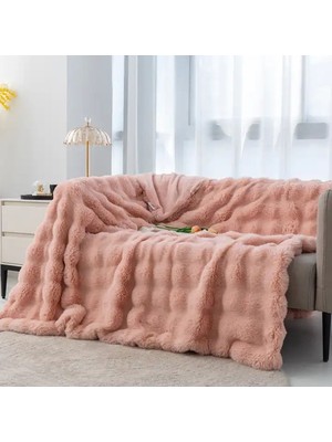 Empressco Kalın Tavşan Peluş Tv Battaniye Tek Kişilik ( 1ADET ) Ölçüm 130 *155 Çok Yumuşak 1 Kalite