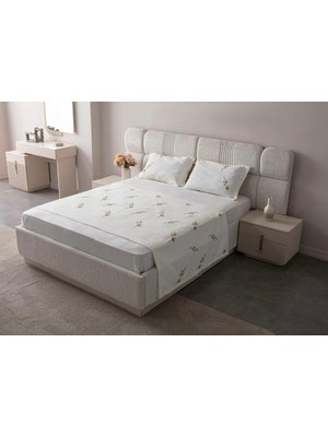 Cicim Home Lalina Çift Kişilik Punch Yatak Örtüsü Pike Takımı 6 Parça Premium