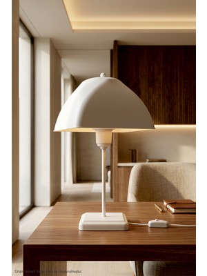 Lumen İstanbul Karmen Abajur Beyaz - Beyaz Kuka