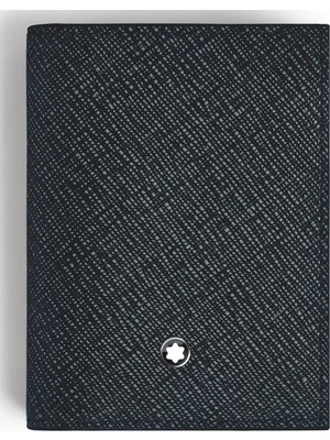 220391 Montblanc Sartorial 6 cc  Mavi Deri Kartlık