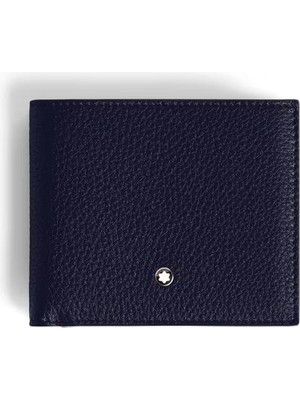 220038 Montblanc Grain Lacivert 8 cc Cüzdan