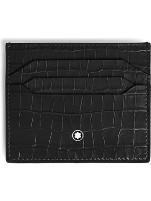 Montblanc MB220486 Mont Blanc Timsah Derisi Desenli 6 Bölmeli Kartlık