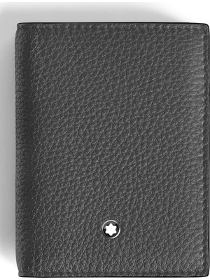 Montblanc MB223047 Mont Blanc Grain Deri 4 cc Siyah Kartlık