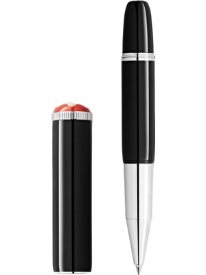 Montblanc 127852 Mont Blanc Heritage Rouge Et Noir "baby" Special Edition Black Rollerball Kalem