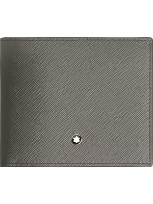 Montblanc MB199370 Mont Blanc Sartorial Deri Sartorial 8 cc Gri Cüzdan