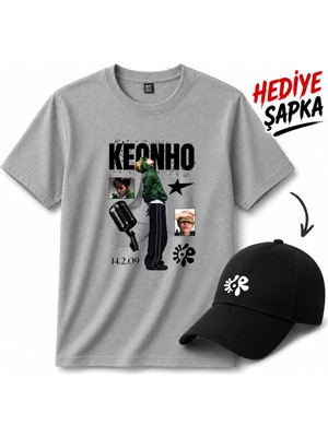 BarsDepo Keonho Cortıs Baskılı Tişört, Premıum Kalite Unisex Çocuk / Yetişkin (Şapka Hedıyelı)