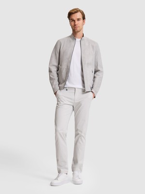 Cacharel Açık Gri Slim Fit Pamuk Karışımlı Beli Lastikli Kanvas Pantolon 50324292 VR001
