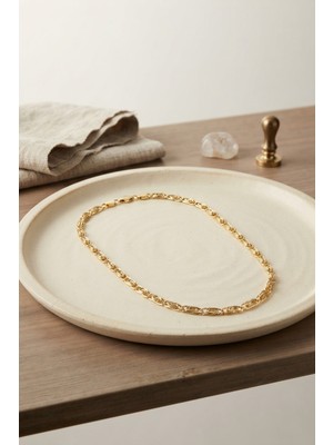Marsilyan cm Yay Model Gold Renk 50 cm Kadın Kolye