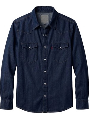 Levi's Western Erkek Kot Gömlek --Mavi--