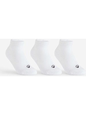 Decathlon Çocuk Spor Çorabı - Orta Konçlu - 3 Çift - Beyaz - Rs 100