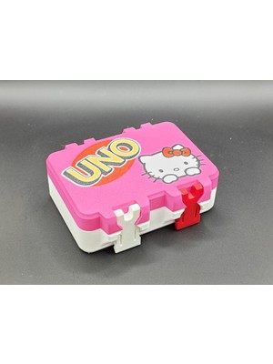 Empressco Hello Kitty Temalı Uno Kart Kutusu – Snaplock Aksesuar Saklama