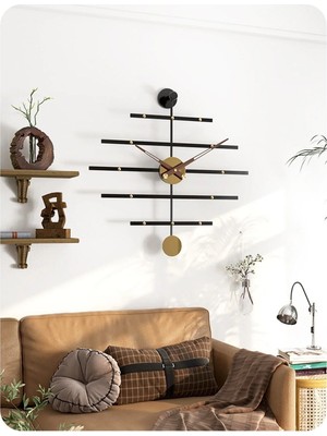 St. Morritz Pendulo Minimalist Duvar Saati Dekoratif Metal (Mobilya) Duvar Saati
