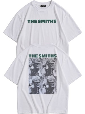 Fuddy Moda Unisex The Smiths Sırt Baskılı Tişört, Oversize Rock Band Temalı Tshirt