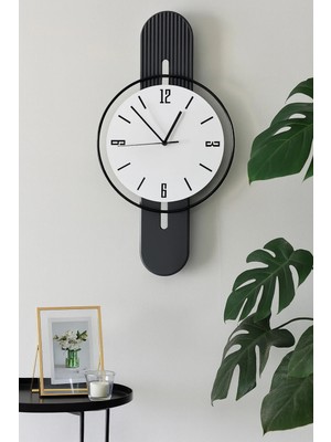 St. Morritz Antrasit Sahra Elegant Plus - Ahşap Modern Dekoratif Duvar Saati