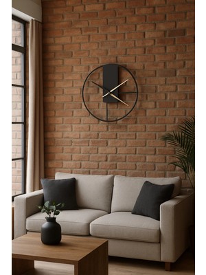 St. Morritz Duvar Saati - Wall Clock Metal Duvar Saati Dekoratif Saat