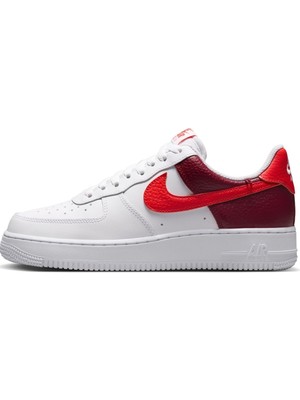 Nike Air Force 1 '07 Low  Af1 Leather Unisex Sneaker Hakiki Deri Günlük Spor Ayakkabı Beyaz