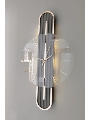 Empressco Stylish DESIGN-AYNALI-65CM-PILLI Led-Sessiz Mekanizma-Asse