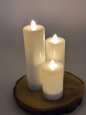 Empressco 3lü Kaliteli Batom Krem Renk Boylar 20 cm 15 cm 10 cm