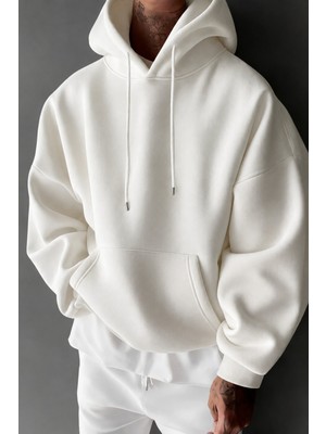Tarz Cool Regular Kapüşonlu Sweatshirt Erkek Unisex 3 Iplik Şardonlu %100 Pamuk Basic Hoodie