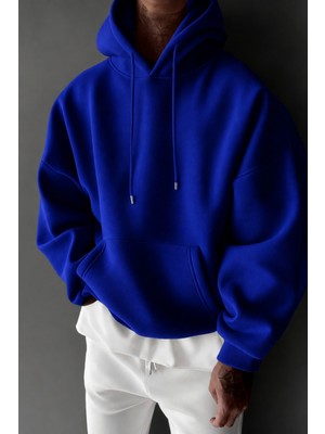 Tarz Cool Regular Kapüşonlu Sweatshirt Erkek Unisex 3 Iplik Şardonlu %100 Pamuk Basic Hoodie