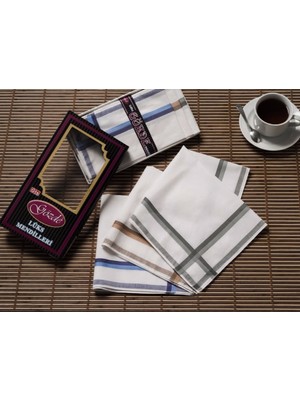 Empressco Siyah Kutulu 42X42 cm Bir Düzine (12 Adet) Mendil-Gm 04