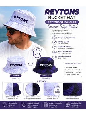 Bucket Şapka Reytons Çift Taraf