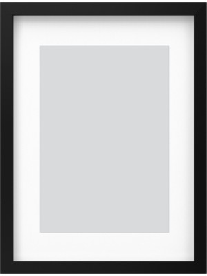 IKEA Modern Siyah Ahşap Fotoğraf Çerçevesi 30X40 cm - Duvar/masa Üstü Dekoratif Resim Çerçevesi - Şık Tasarım
