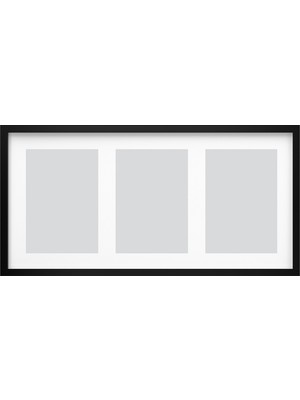 IKEA Modern Siyah Ahşap Fotoğraf Çerçevesi 81X40 cm - Duvar/masa Üstü Dekoratif Resim Çerçevesi - Şık Tasarım