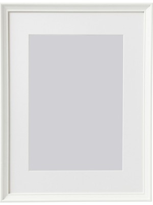 IKEA Modern Beyaz Ahşap Fotoğraf Çerçevesi 30X40 cm - Duvar/masa Üstü Dekoratif Resim Çerçevesi - Şık Tasarım