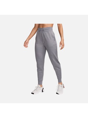 Nike Therma-Fıt One Kadın Polarlı Yüksek Belli Spor Jogger Eşofman Altı Gri | FB5431-091